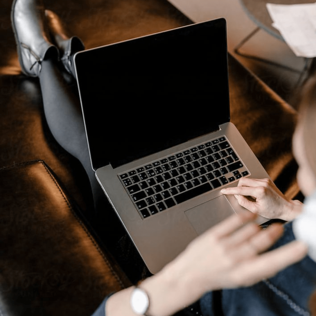 freelance digital marketer in malappuram, using the laptop